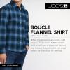 Joe’s Mens Boucle Flannel Shirt(Ombre Blue Plaid)