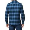 Joe’s Mens Boucle Flannel Shirt(Ombre Blue Plaid)
