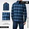 Joe’s Mens Boucle Flannel Shirt(Ombre Blue Plaid)