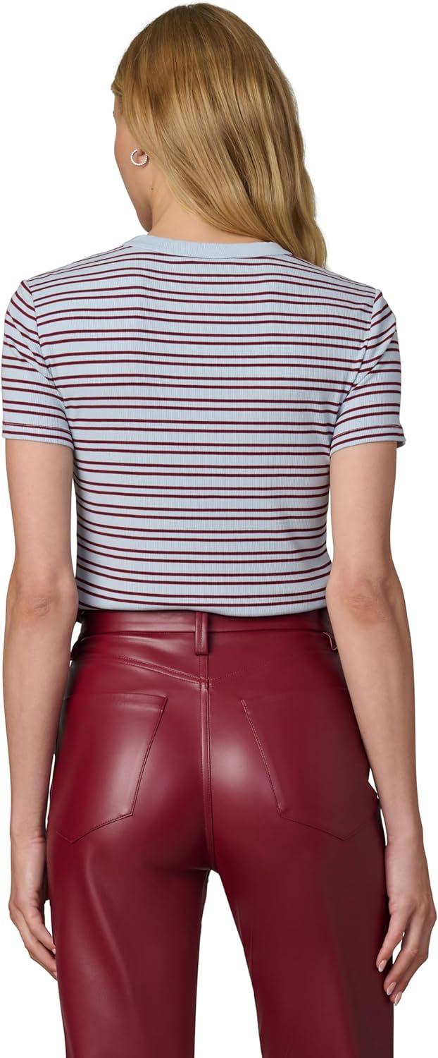 image:imageJOES JEANS Womens The Baby TeeCilantroSky Strip