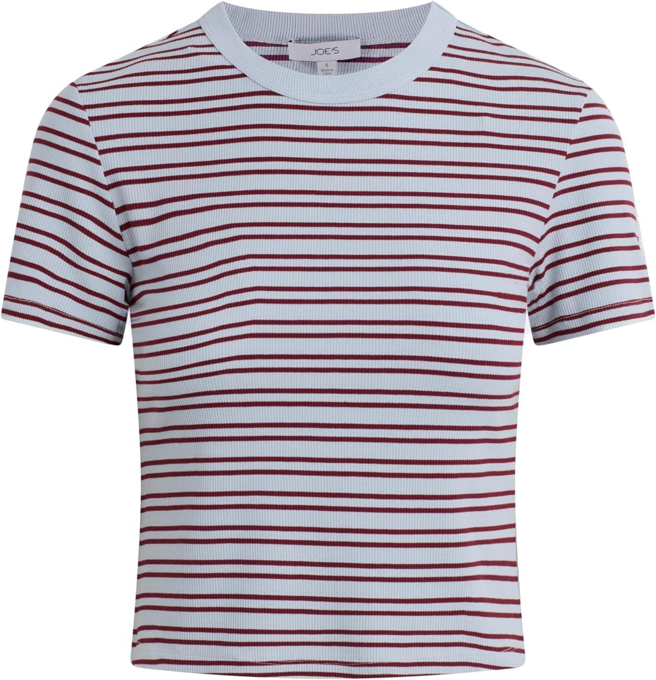 image:imageJOES JEANS Womens The Baby TeeCilantroSky Strip