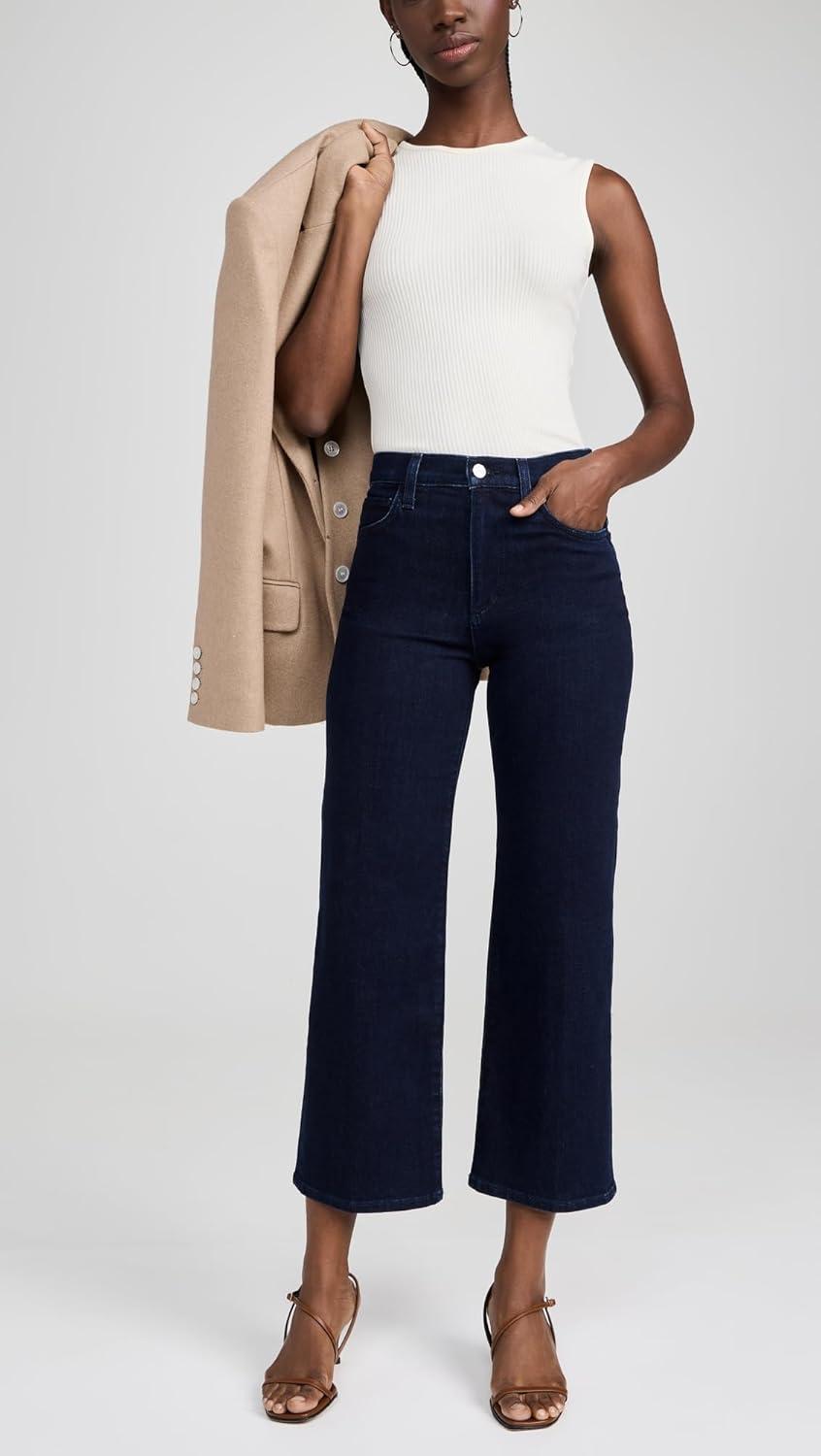 image:imageJOES JEANS Womens The Blake Cropped Wide Leg Jeans Dont Worry Blue 29