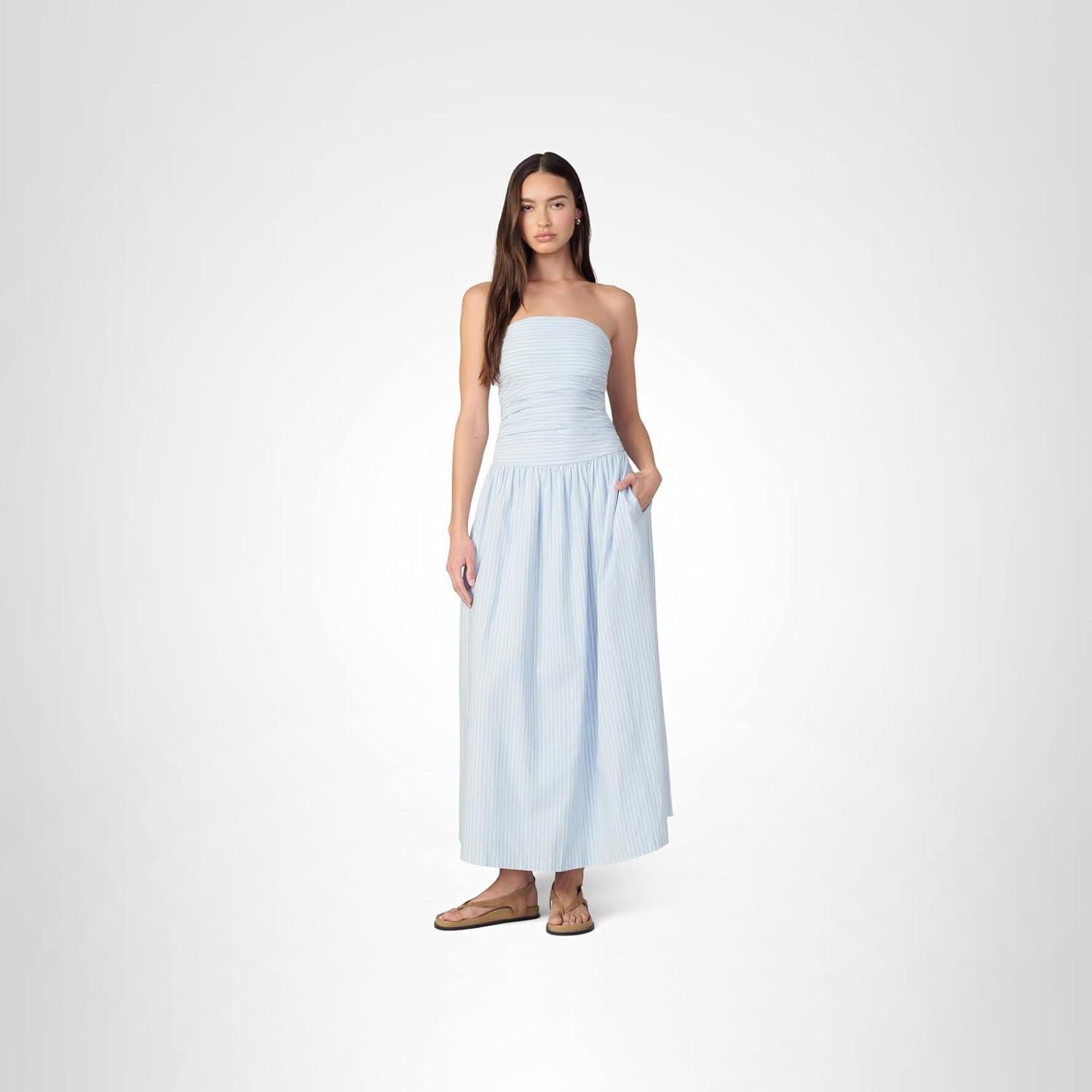 image:imageJOES JEANS Womens The Reina Maxi DressBlue White Stripe