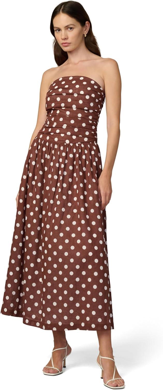 image:imageJOES JEANS Womens The Reina Maxi DressChocolateEcru Dot