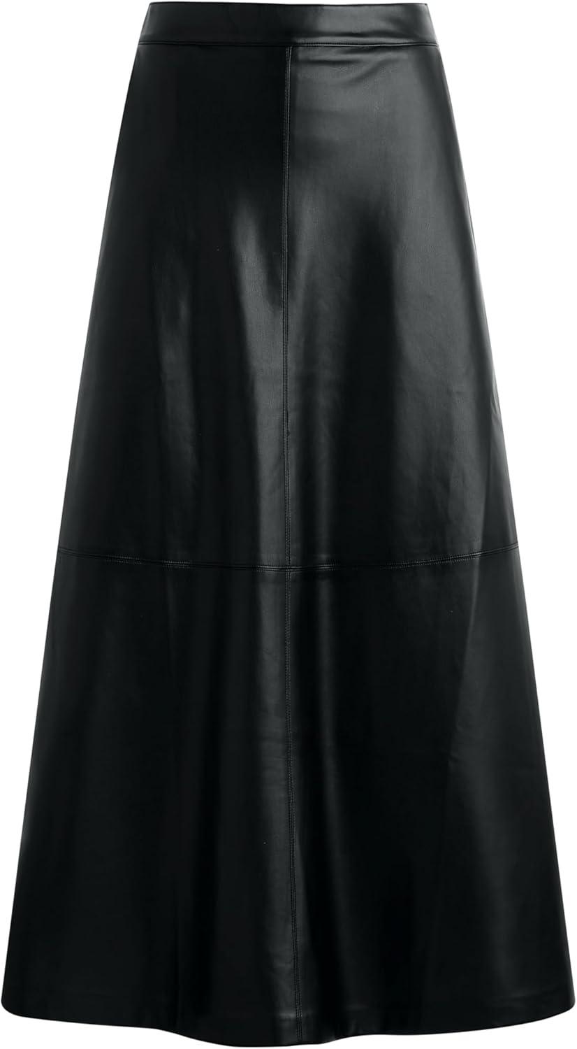 image:imageJOES JEANS Womens The Tavi Faux Leather SkirtBlack