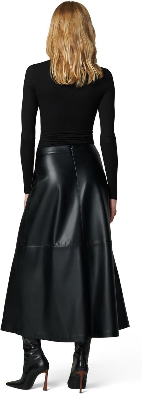 image:imageJOES JEANS Womens The Tavi Faux Leather SkirtBlack