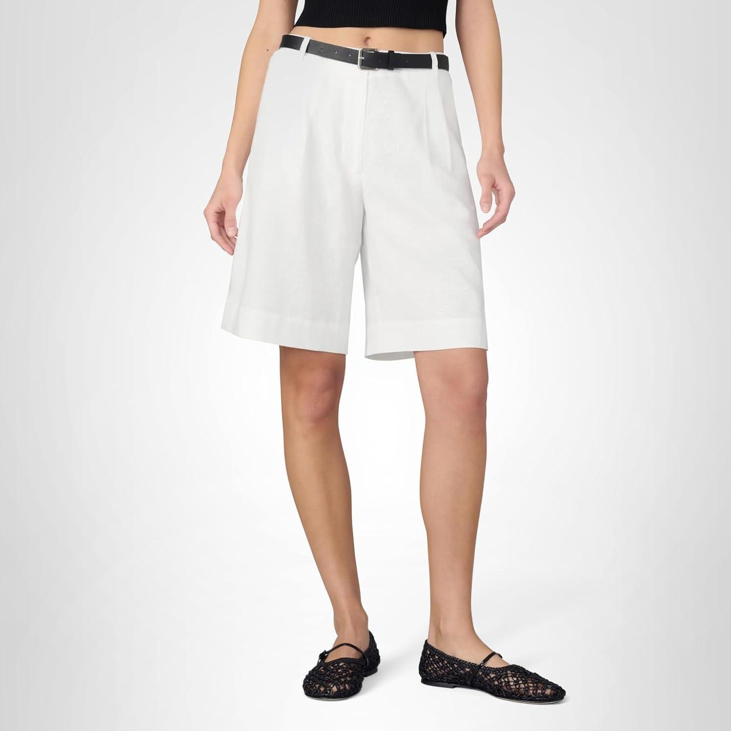 image:imageJoes Jeans Womens The Brody Bermuda High Rise ShortWhite