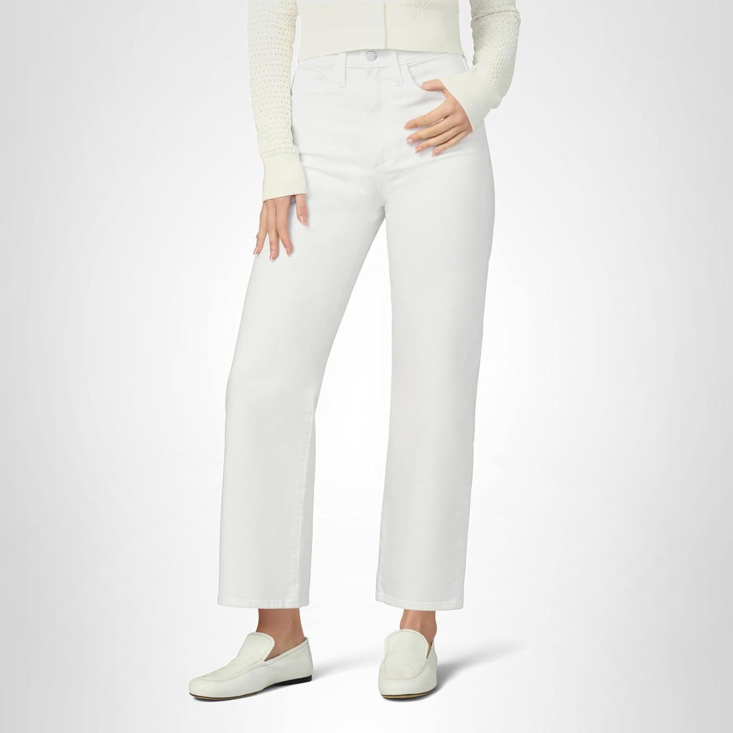 image:imageJoes Jeans Womens The Margot High Rise Cropped Straight Leg JeanWhite