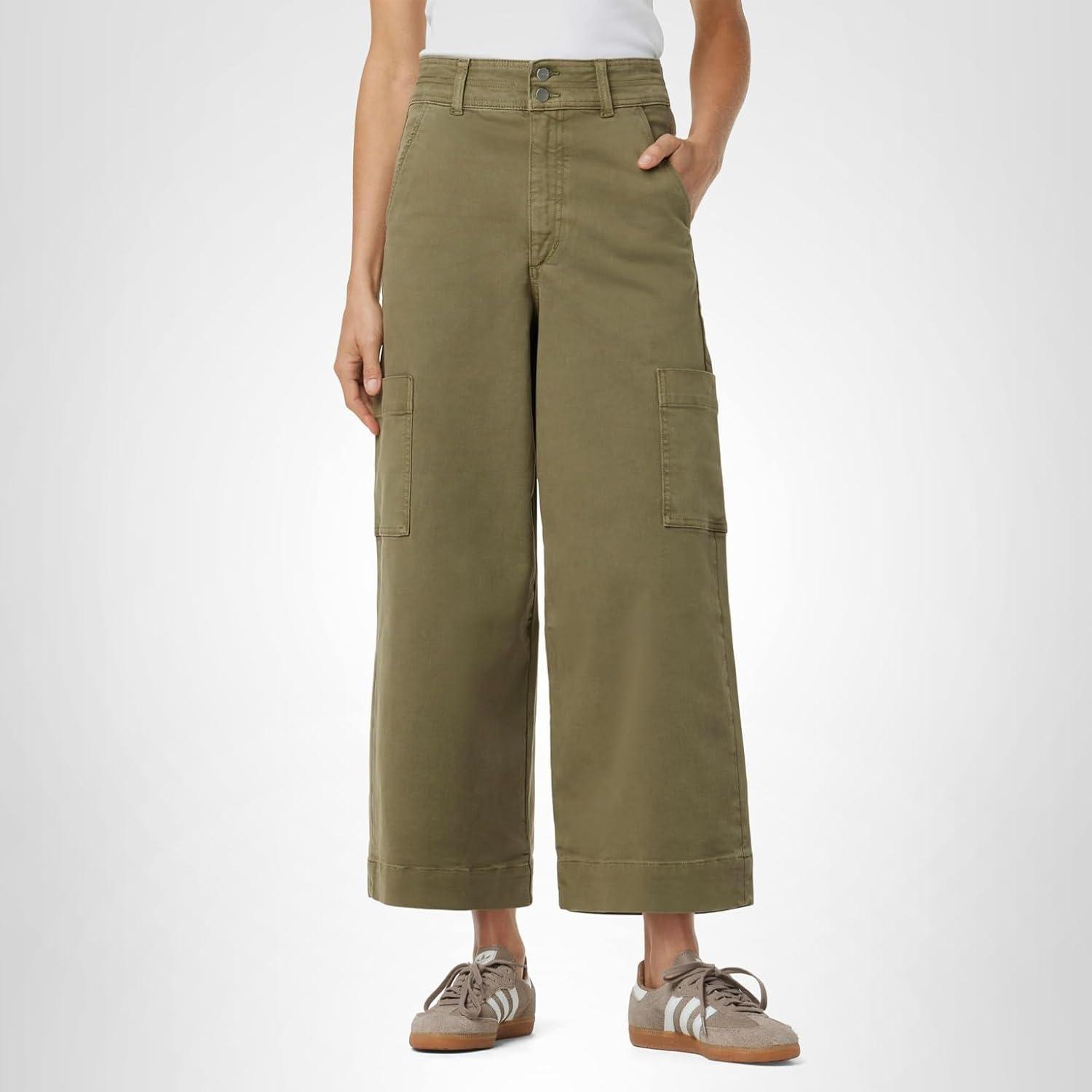 image:imageJoes Jeans Womens The Milla Utility Wide Leg CropBurnt Olive