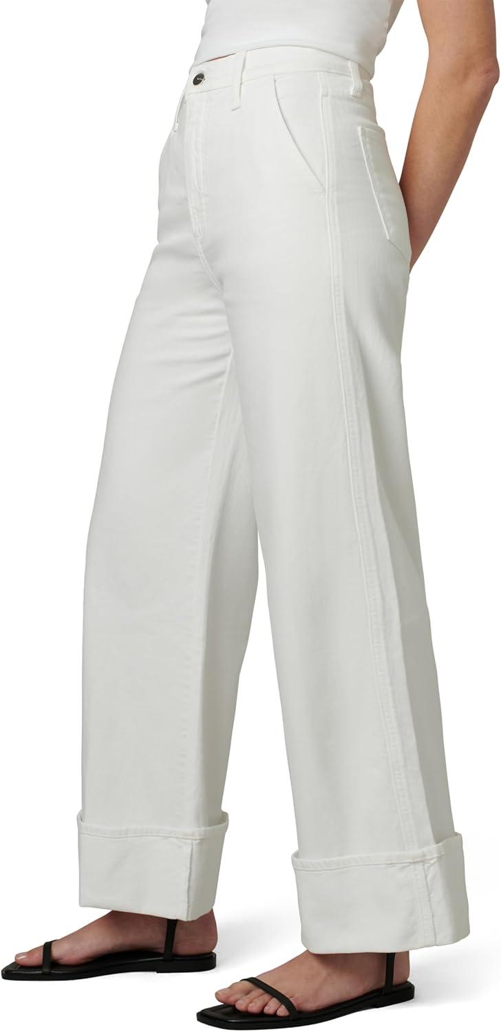 image:imageJoes Jeans Womens The Trixie High Rise Wide Leg Denim Trouser Optic White 28
