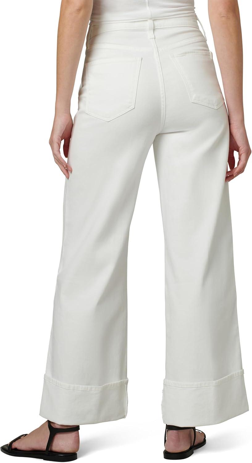image:imageJoes Jeans Womens The Trixie High Rise Wide Leg Denim Trouser Optic White 28
