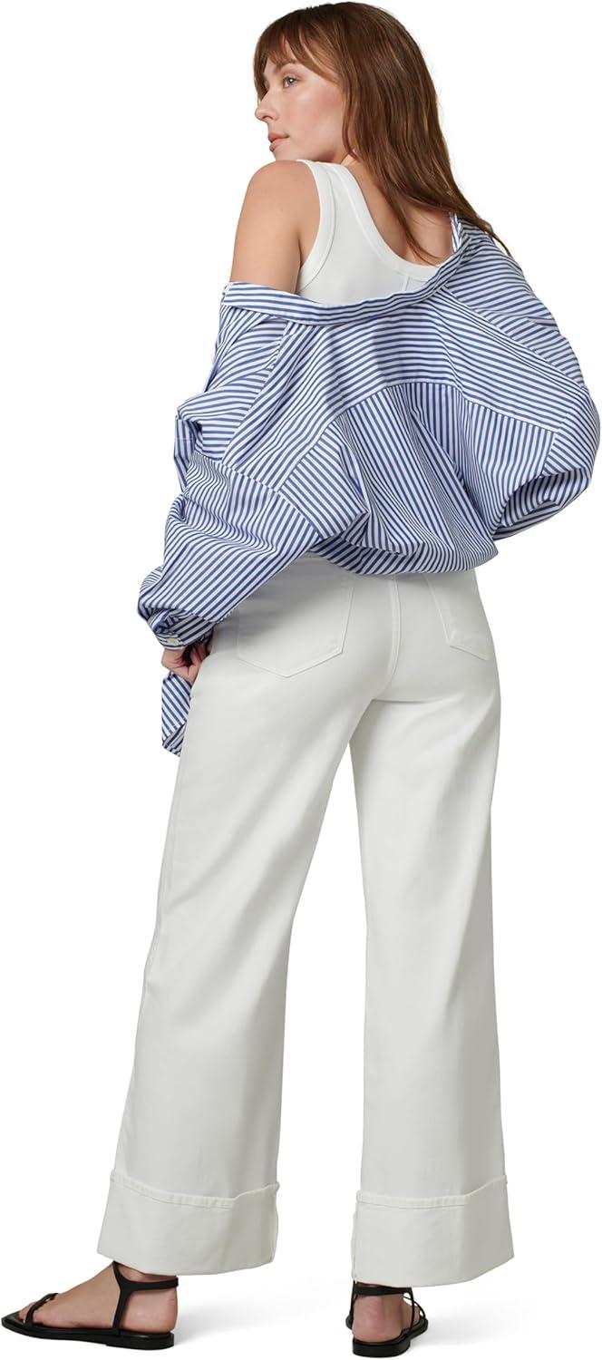 image:imageJoes Jeans Womens The Trixie High Rise Wide Leg Denim Trouser Optic White 28
