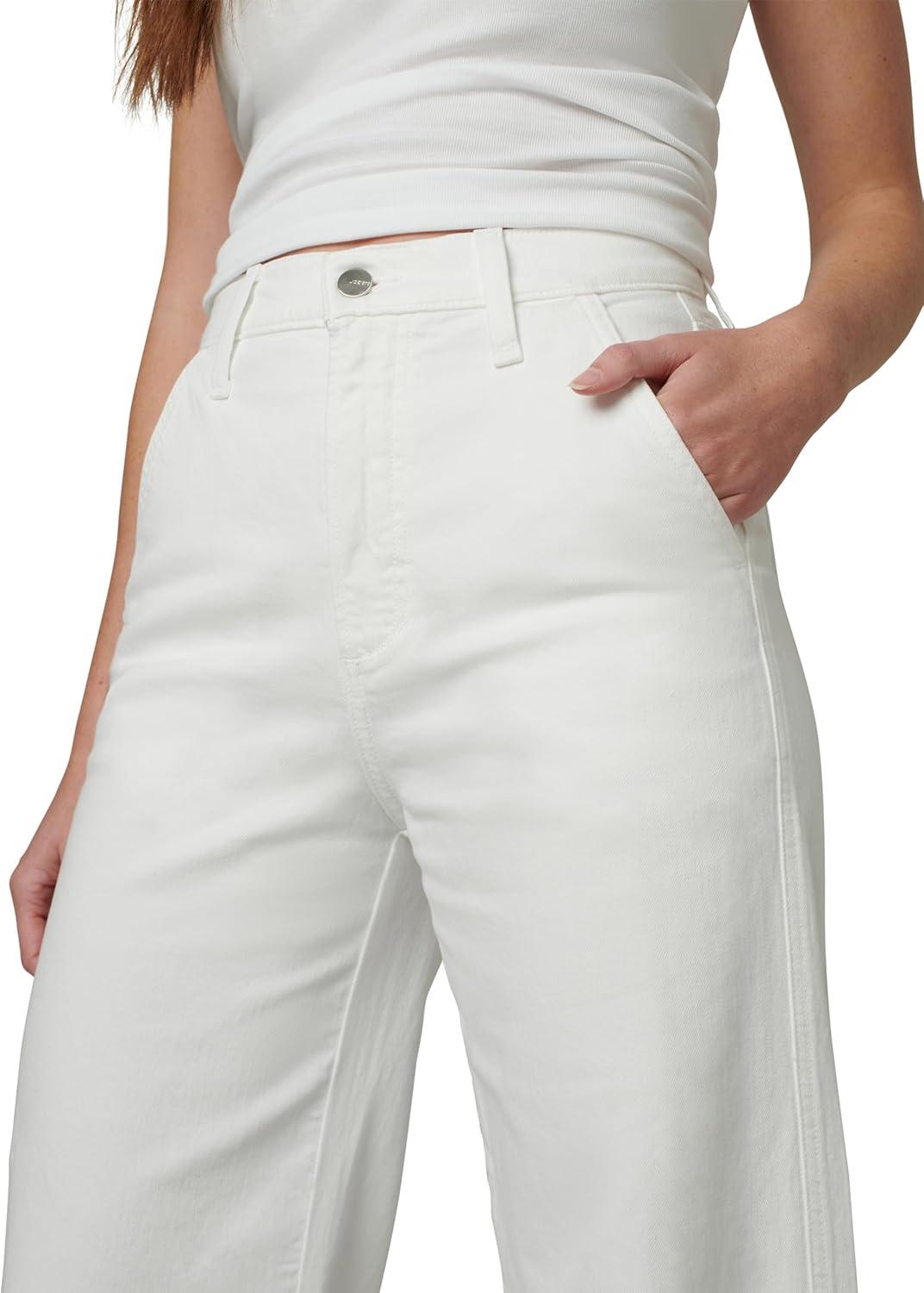 image:imageJoes Jeans Womens The Trixie High Rise Wide Leg Denim Trouser Optic White 28