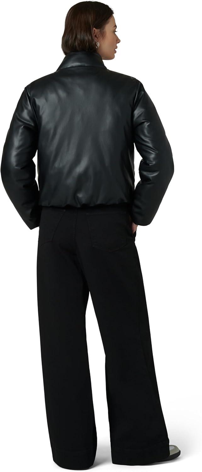 image:imageJoes Womens The Kiki Vegan Leather Bomber JacketBlack