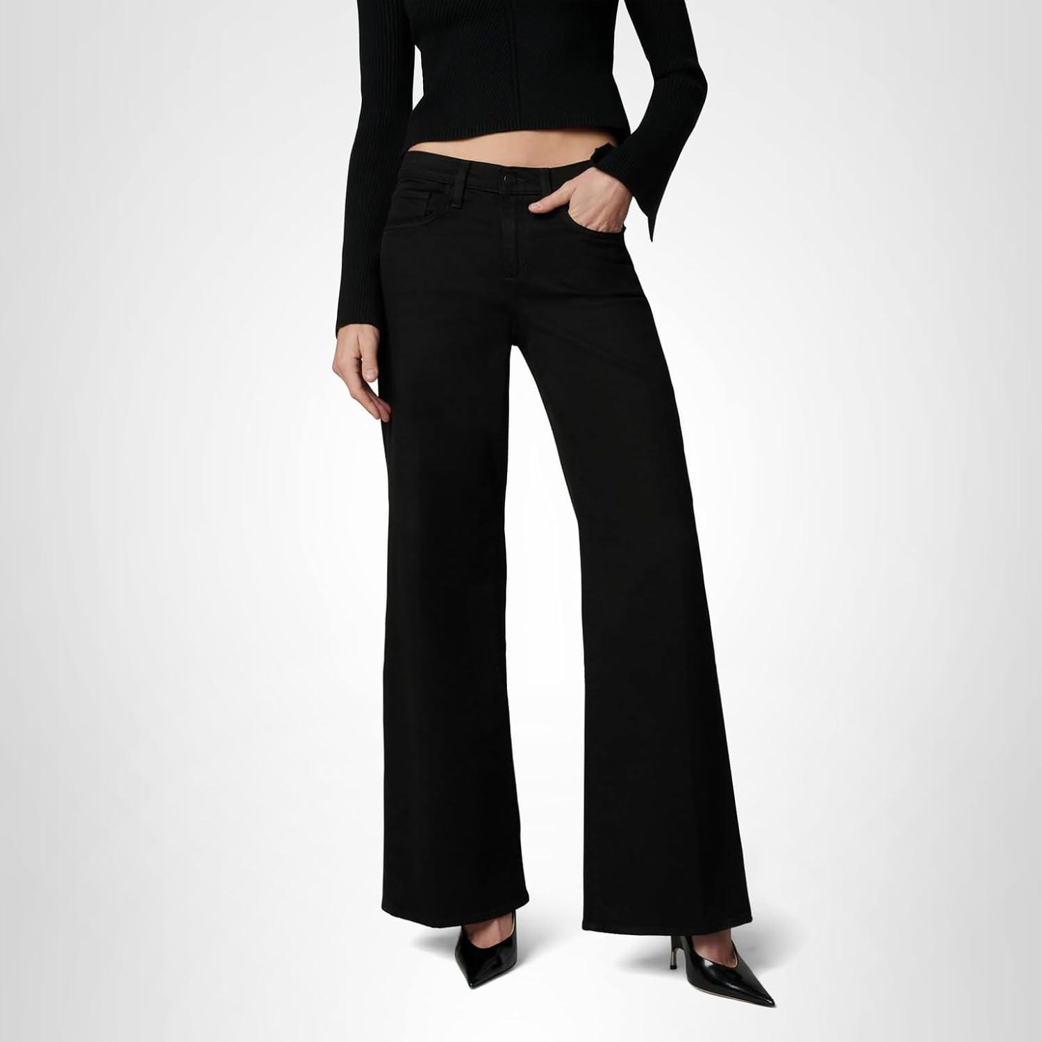 image:imageJoes Womens The Lou Lou Low Rise Wide Leg JeansBlack