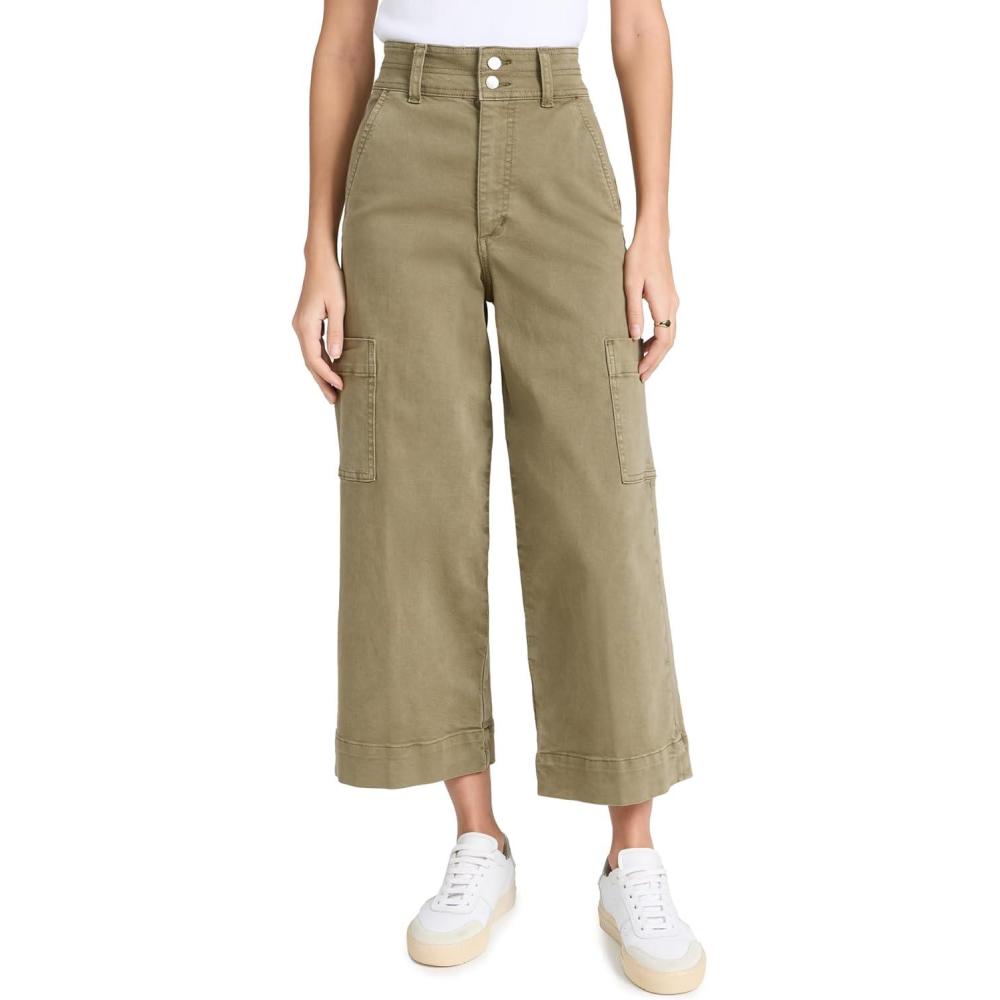 image:imageJoes Jeans Womens The Milla Utility Wide Leg CropBurnt Olive