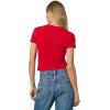 JOE’S JEANS Women’s The Baby Tee(Cherry Red)