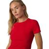 JOE’S JEANS Women’s The Baby Tee(Cherry Red)