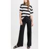 JOE’S JEANS Women’s The Mia High Rise Wide Leg Jeans(Coated Black)