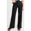 JOE’S JEANS Women’s The Mia High Rise Wide Leg Jeans(Coated Black)