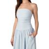 JOE’S JEANS Women’s The Reina Maxi Dress(Blue White Stripe)