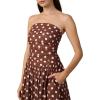 JOE’S JEANS Women’s The Reina Maxi Dress(Chocolate/Ecru Dot)