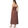 JOE’S JEANS Women’s The Reina Maxi Dress(Chocolate/Ecru Dot)