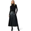 JOE’S JEANS Women’s The Tavi Faux Leather Skirt(Black)