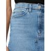 Joe’s Womens The Joplin High Rise Knee Length Denim Skirt with Front Slit(Bad Habit Raw Hem)