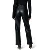 Joe’s Womens The Margot High Rise Straight Leg Jean(Black Vegan Leather)