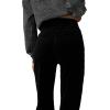 Joe’s Womens The Margot High Rise Straight Leg Jean(Black Velveteen)