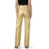Joe’s Womens The Margot High Rise Straight Leg Jean(Metallic Gold Vegan Leather)