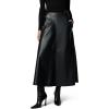 JOE’S JEANS Women’s The Tavi Faux Leather Skirt(Black)