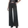 Joe’s Women’s The Lou Lou Low Rise Wide Leg Jeans(Black Cat)