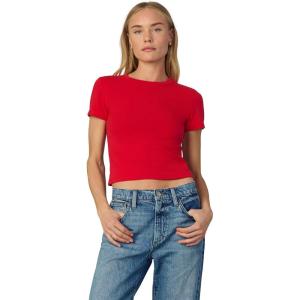 JOE’S JEANS Women’s The Baby Tee(Cherry Red)