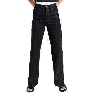 JOE’S JEANS Women’s The Mia High Rise Wide Leg Jeans(Coated Black)