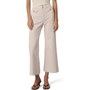 Joe’s Jeans Womens The Ellia High Rise Wide Leg Ankle Jean(Natural Stripe)