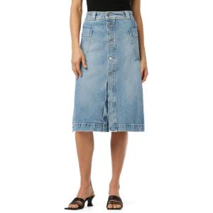 Joe’s Womens The Pheobe High Rise Patch Pocket Midi Denim Skirt(So Special)