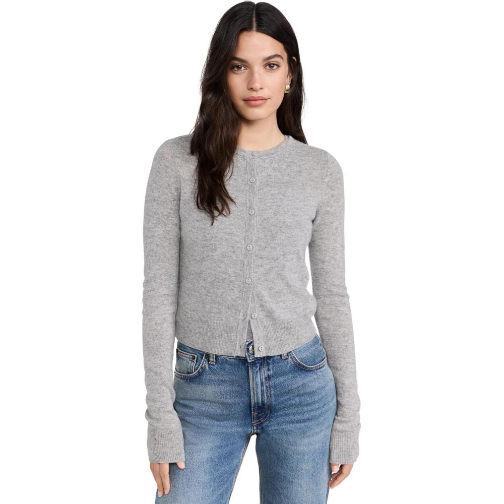 image:imageJoes Jeans Womens The Dani Button Down Long Sleeve CardiganHeather Grey