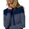 Joe’s Jeans Womens The Dani Button Down Long Sleeve Cardigan(Royal Blue/Milk St)