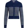 Joe’s Jeans Womens The Dani Button Down Long Sleeve Cardigan(Royal Blue/Milk St)