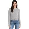 Joe’s Jeans Womens The Dani Button Down Long Sleeve Cardigan(Heather Grey)