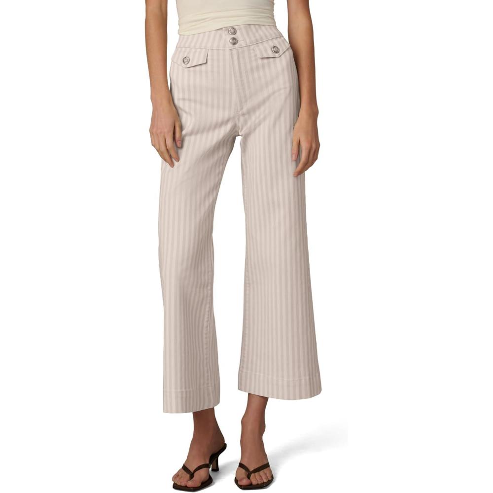 image:imageJOES JEANS Womens The Ellia Wide Leg AnkleNatural Stripe