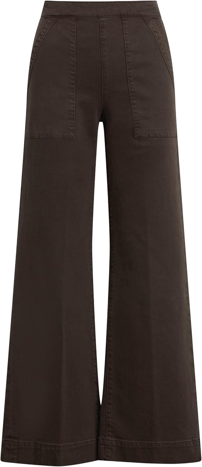image:imageJOES JEANS Womens The Side Zip Wide Leg PantsCoffee Bean