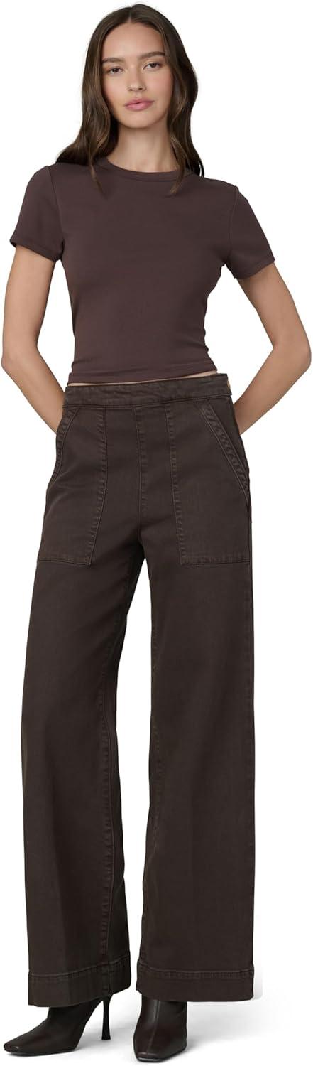 image:imageJOES JEANS Womens The Side Zip Wide Leg PantsCoffee Bean