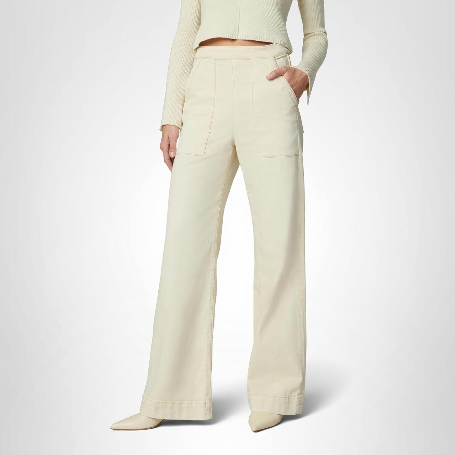 image:imageJoes Womens The Side Zip Wide Leg PantCreme Brulee