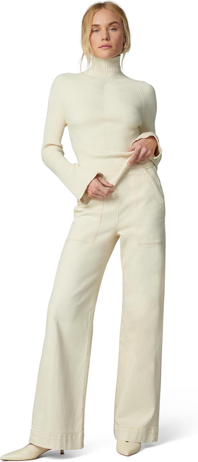 image:imageJoes Womens The Side Zip Wide Leg PantCreme Brulee