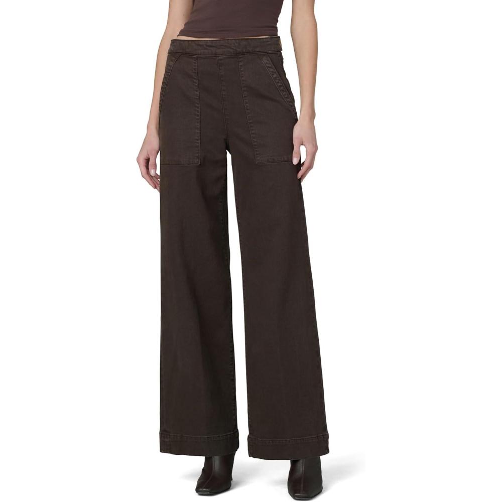 image:imageJOES JEANS Womens The Side Zip Wide Leg PantsCoffee Bean