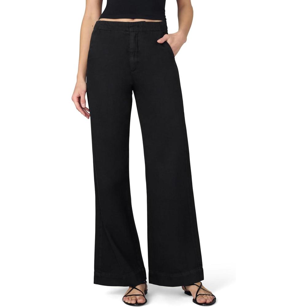 image:imageJoes Womens The Clean Denim High Rise Wide Leg TrouserBlack