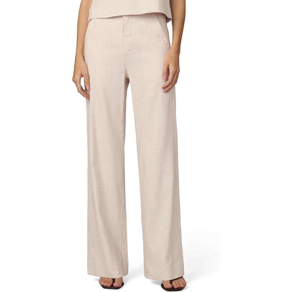 image:imageJoes Womens The Clean Denim High Rise Wide Leg TrouserMirco Stripe